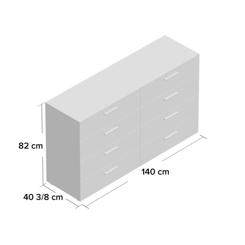 Latitude Run Otho 8 Drawer Chest of Drawers & Reviews Wayfair.co.uk
